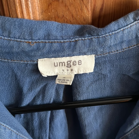 Free People Blue Denim Tunic Dress - Picture 2 of 7